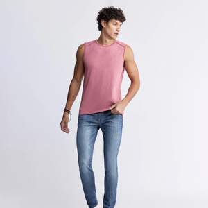 Best Quality Pakistan Made Men's Casual Knitted Tank Tops 100% Cotton Quick Dry Breathable Gym Wear Customized Printing - Product Image 5