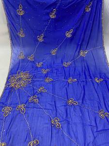 A.K.TRENDY COLLECTION Muslim Women Somali Stone Embroidered <b>Chiffon</b> Dupatta Garbasar <b>Scarf</b> Floral Solid Pattern Winter Daily - Product Image 5