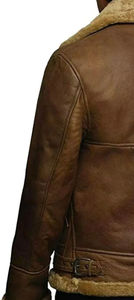 <b>Men</b> Rugged Genuine Leather <b>Jacket</b> Casual Zip Front Durable Comfortable Quick Dry Breathable Winter Outdoor Regular Fit Outerwear - Product Image 4