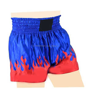 Short de sport unisexe personnalisé en satin de boxe Muaythai imprimé par sublimation avec logo MMA taille élastique pour adultes - Product Image 3