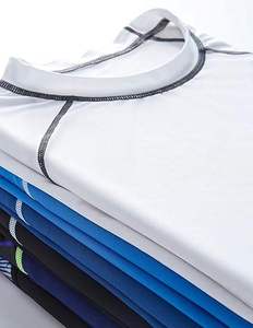 Haut de sport pour homme à manches longues, imprimé feuilles de palmier tropicales, noir et bleu marine, pour entraînement, gym, sport et natation - Product Image 6