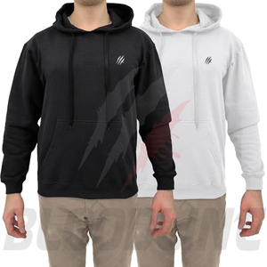 Sweat-shirt à capuche unisexe Bloodline, jaune, hiver, fermeture éclair, coupe classique, couleur unie, décontracté, poche avant, respirant, en polaire - Product Image 5