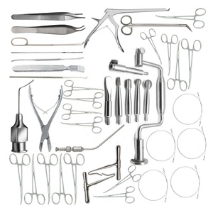Ensemble d'instruments de craniotomie de base, 98 pièces, pinces manuelles en acier inoxydable, instruments de neurochirurgie de classe II - Product Image 1