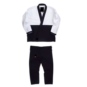 Kimono de BJJ Negro, Uniforme Unisex de Corte Regular, 100% Poliéster de Secado Rápido, Ropa de Artes Marciales para Adultos con Detalles en Verde Azulado - Product Image 5