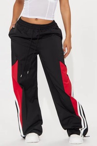 <b>Men's</b> Black Red <b>White</b> Track <b>Pants</b> Elastic Waist Drawstring Side Pockets Casual Loose Fit Breathable Spring Wear - Product Image 5