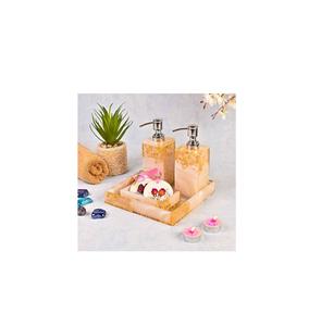 ชุดอุปกรณ์ห้องน้ำเรซิ่นอีพ็อกซี่สุดหรู ให้ความโดดเด่นทันสมัยในห้องน้ำ พร้อมที่วางแปรงสีฟัน ที่ปั๊มสบู่ และที่เก็บของ - Product Image 1