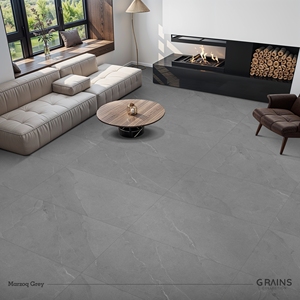 Baldosa de Porcelana Gris Marzoq 600x1200mm Mate Imitación Piedra para Paredes y Suelos Interiores - Product Image 4
