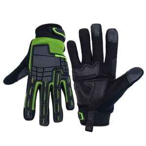 <b>Full</b> Finger Racing Gloves PU Material Non <b>Slip</b> Outdoor Activities Unisex Hook And Loop Closure - Product Image 5