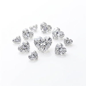 Diamant synthétique CVD HPHT DEF VVS VS EF de 3,5 mm et 4,00 mm, taille cœur fantaisie, cultivé en laboratoire, pour la fabrication de bijoux, par RAAMAA - Vente chaude - Product Image 4