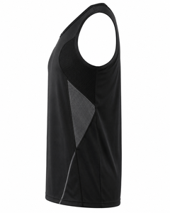 Premium Quality Men's <b>Black</b> O-Neck Sleeveless <b>Tank</b> <b>Top</b> Eco-Friendly Breathable Quick Dry Polyester Sporty Fit Solid Color - Product Image 3