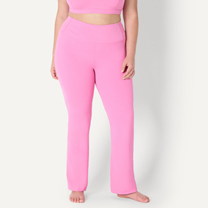 Pantalones de yoga acampanados para mujer, leggings de cintura alta con control de abdomen, suaves, transpirables, para entrenamiento, deportivos - Product Image 4