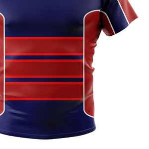 โรงงานผลิตเสื้อรักบี้ดีไซน์เฉพาะสำหรับทุกเพศ รับสกรีนโลโก้ตามสั่ง เสื้อรักบี้แขนสั้นสำหรับฝึกซ้อม - Product Image 5