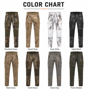 Pantalon de chasse MEGAMAPLE pour homme, camouflage numérique imprimé, softshell, respirant, sans manches, décontracté, imperméable, polyester, à porter devant - Product Image 5