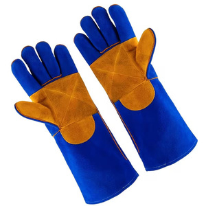 Guantes de seguridad, guantes de trabajo resistentes a cortes, guantes de cuero de vaca - Product Image 1