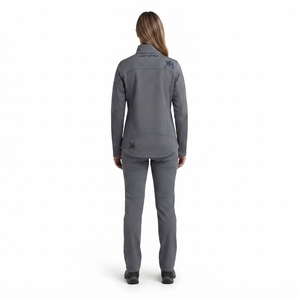 Chaqueta Anorak Softshell Personalizada para Mujer, 290GSM, DWR, Forro Polar Elástico, Media Cremallera, Corte Ajustado, Otoño/Invierno, para Actividades al Aire Libre - Product Image 2