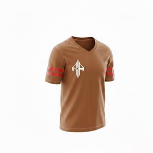 Maillot de football américain pour homme de haute qualité, col en V, 100% polyester, respirant, séchage rapide, couleur unie, Plus RIVIAN ATLANTIC - Product Image 4