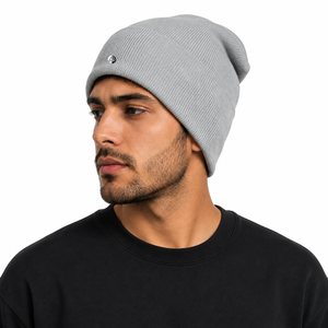 Gorro de punto para hombre con tejido cálido, textura acanalada suave al tacto y elasticidad cómoda para actividades en climas fríos OEM - Product Image 1