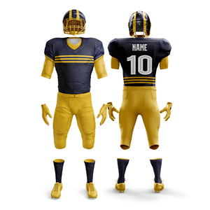 High-Impact Protective American Football Uniform for Youth Wholesale <b>Blank</b> Mesh American Youth Football Training Sets - Product Image 2