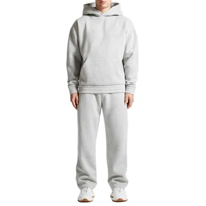 Survêtements personnalisés avec logo, 100% coton, French Terry, streetwear, survêtement oversize, joggings à jambes droites, ensemble de survêtements pour hommes - Product Image 2