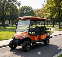 Carrito de Golf Eléctrico A617.4+2G de 6 Plazas para Conducir en Todo Tipo de Terreno y en Carreteras Mojadas