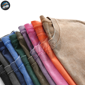 Camisetas de Hombre de Nuevo Estilo Oversize con Lavado Ácido, Tejido Resistente, Térmicas, de Color Liso, con el Mejor Diseño y Cuello Ringer - Product Image 4