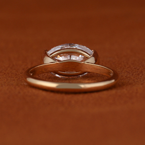 Certificat IGI, diamant blanc de couleur D, taille ovale, cultivé en laboratoire CVD HPHT, or massif 14 carats, bijoux personnalisés pour femmes et hommes, bague de fiançailles - Product Image 6