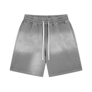 Shorts personnalisés de haute qualité à coupe ample pour les activités estivales à la plage, motif délavé à l'acide, avec cordon de serrage et poches - Product Image 4