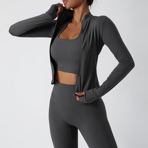 Conjunto Deportivo para Mujer, Leggings de Cintura Alta con Elástico, Sujetador Deportivo sin Tirantes, Shorts Deportivos de Color Sólido, Traje de Fitness de 2 Piezas - Product Image 3