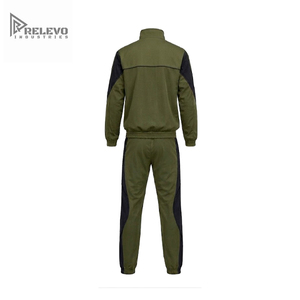 Chándal informal ligero de invierno personalizado de alta calidad con chaqueta de cremallera completa y pantalones de chándal de terciopelo de pierna ancha para adultos, con pedrería frontal sólida. - Product Image 2