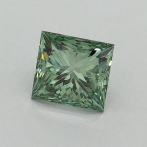 Diamante verde intenso de corte princesa cultivado en laboratorio, certificado por IGI, diamante verde suelto para anillo de compromiso personalizado de 1 a 5 quilates VVS VS - Product Image 4