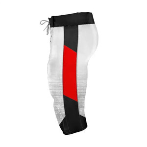 Uniforme de Fútbol Americano Personalizado, Jersey Sublimado, Pantalones Cortos Deportivos para Hombre, Transpirables, Cuello en V, 55 Gris Rojo Negro - Product Image 6
