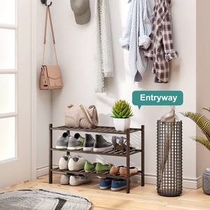 Premium Four Tier Shoe <b>Rack</b> Organizer High Capacity Storage Sleek Open Shelves Strong Frame Space Saving Entryway Solution - Product Image 2