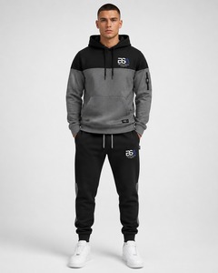 Survêtements de sport respirants de haute qualité pour hommes, tenues de jogging personnalisables avec logo, survêtements de gym oversize, ensembles de survêtements d'hiver unis, fabrication OEM - Product Image 1