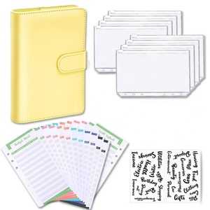 Conjunto de archivador de dinero en efectivo A6, sistema de archivador de dinero en efectivo, con hojas de gastos y etiqueta adhesiva, al por mayor - Product Image 6