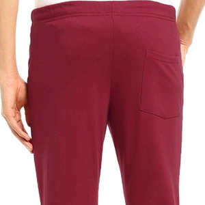 Pantalones Deportivos Color Borgoña para Hombre, Cintura Elástica con Cordón, Bolsillos Laterales, Tejido Transpirable, Ropa Casual de Otoño - Product Image 2