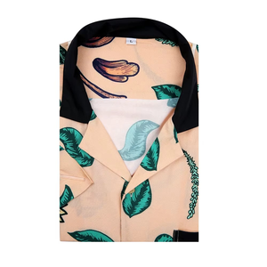 เสื้อเชิ้ตฮาวายพิมพ์ลายตามสั่ง คอปกคิวบา แขนสั้นลำลอง เสื้อเชิ้ตชายหาดอะโลฮ่าสำหรับผู้ชาย - Product Image 4