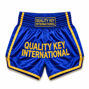 Durable Satin Boxing <b>Trunks</b> for Club Training Bulk Embroidery Logo Gym Boxing Muay Thai Other Martial Arts 100% <b>Men's</b> Shorts - Product Image 5