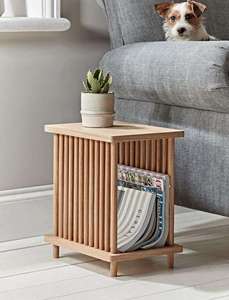 Mesa de Noche Moderna de Mimbre/Madera con Diseño Floral Pintado a Mano, Ecológica, Muebles para el Hogar, Dormitorio, Vietnam - Product Image 4