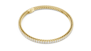 กำไลข้อมือเพชรแล็บโกรว์ทรงเรเดียนท์สี G ชุบทองคำขาว 18K ชุบโรเดียม สำหรับผู้หญิง ได้รับการรับรองจาก IGI เหมาะสำหรับงานแต่งงาน - Product Image 4