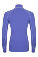 Horsekraft Haut de sport pour femme à manches longues en polyester, couleur unie, avec fermeture éclair, protection UV, anti-transpiration, pour l'équitation