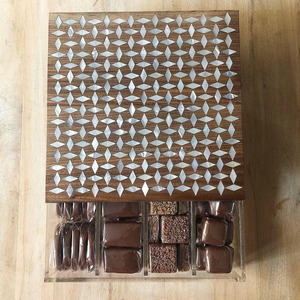 Caja de regalo cuadrada rectangular acrílica, contenedor de Chocolate Lucite transparente con tapa para almacenamiento de bodas y condimentos - Product Image 6