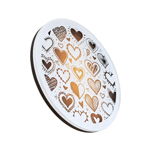 Aimants de réfrigérateur en acrylique personnalisés avec plusieurs cœurs – Autocollants magnétiques ronds pour mariage, décoration et cadeaux - Product Image 3