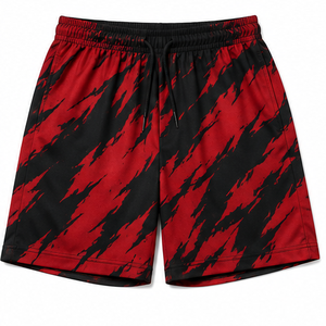Pantalones Cortos Deportivos Casuales para Hombre, Negros, Estilo Urbano, con Bolsillos, Cintura Media, Cordón Ajustable, Secado Rápido, 100% Algodón - Product Image 4