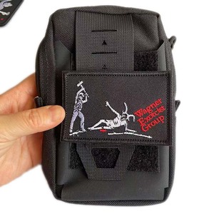 Parche Táctico de Fieltro No Tejido 3D, Diseño Barba Negra Esqueleto Wagner Exorcista, Insignia con Gancho y Bucle, Bordado Personalizado - Product Image 6