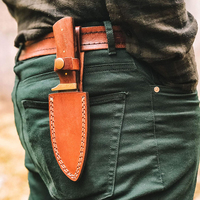 Couteau de chasse en acier Damas de haute qualité FOX IMPEX, manche en acier inoxydable, 2 lames, usage industriel, garantie 3 ans, OEM