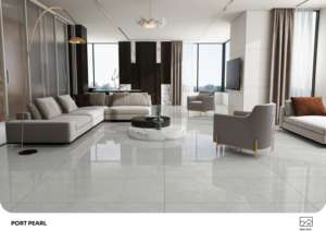 Carreaux de porcelaine élégants, brillants et haute brillance, taille 600x1200, grands carreaux pour sols et murs, pour espaces de vie modernes - Product Image 4