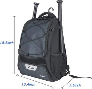 Bagnex Baseball <b>Backpack</b> for Adults & Youth 600D Waterproof with Bat & Shoe Compartments Fence Hook 50-<b>70L</b> Capacity Customizable - Product Image 3