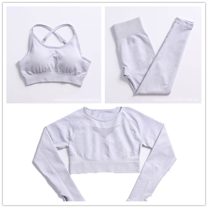 Conjunto de Yoga de Verano Multicolor para Mujer, Transpirable, de Spandex/Nylon, 2 Piezas, Cintura Alta, para Gimnasio, Running, Ejercicio, 2026 - Product Image 4