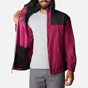 Veste coupe-vent légère pour homme avec logo personnalisé, imperméable, à capuche, pour la course à pied, les sports de plein air, vêtements de sport, vente en gros - Product Image 4