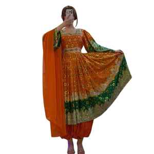 Vestidos de novia afganos étnicos Kuchi hechos a mano, transpirables, bordados, para mujer, estilo Pashtun, vestido Kabul largo. - Product Image 1